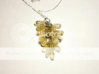 Citrine gemstone and sterling silver necklace