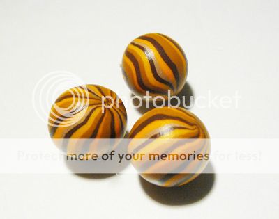 DIY tutorial pandora style polymer clay stripped beads
