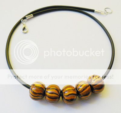 DIY tutorial pandora style polymer clay stripped beads