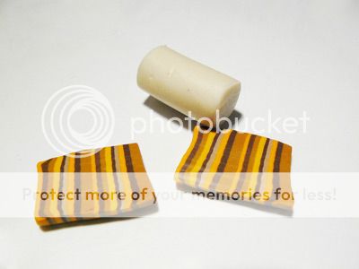 DIY tutorial pandora style polymer clay stripped beads