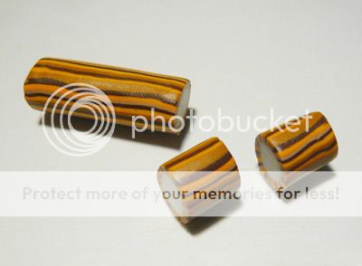 DIY tutorial pandora style polymer clay stripped beads