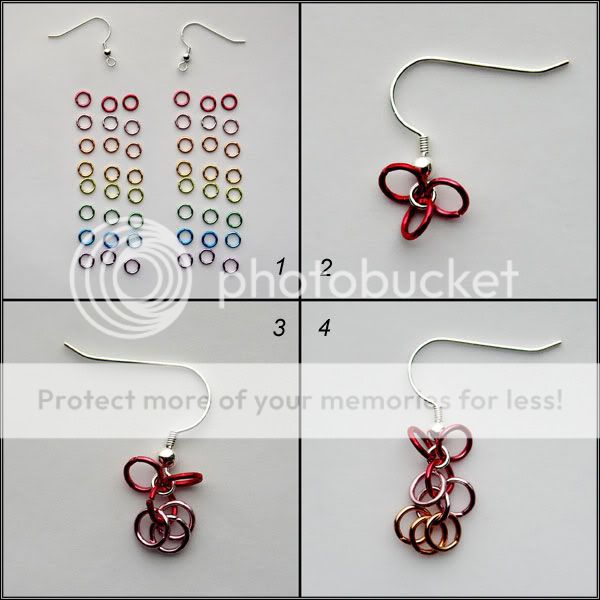 Rainbow dangle earrings tutorial