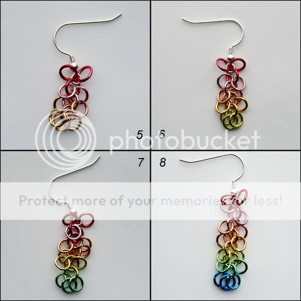 Rainbow dangle earrings tutorial