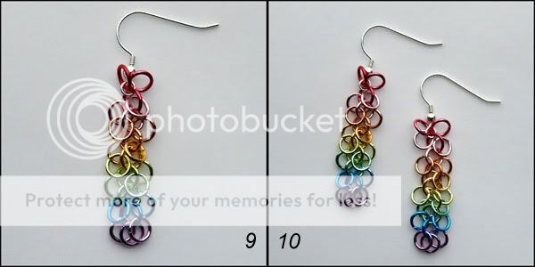 Rainbow dangle earrings tutorial