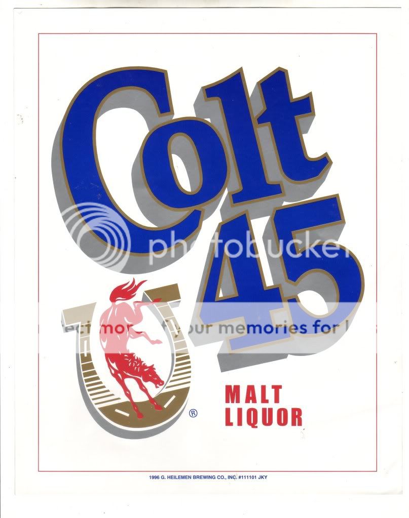 LOT OF 3 VINTAGE COLT 45 MALT LIQUOR STICKERS eBay