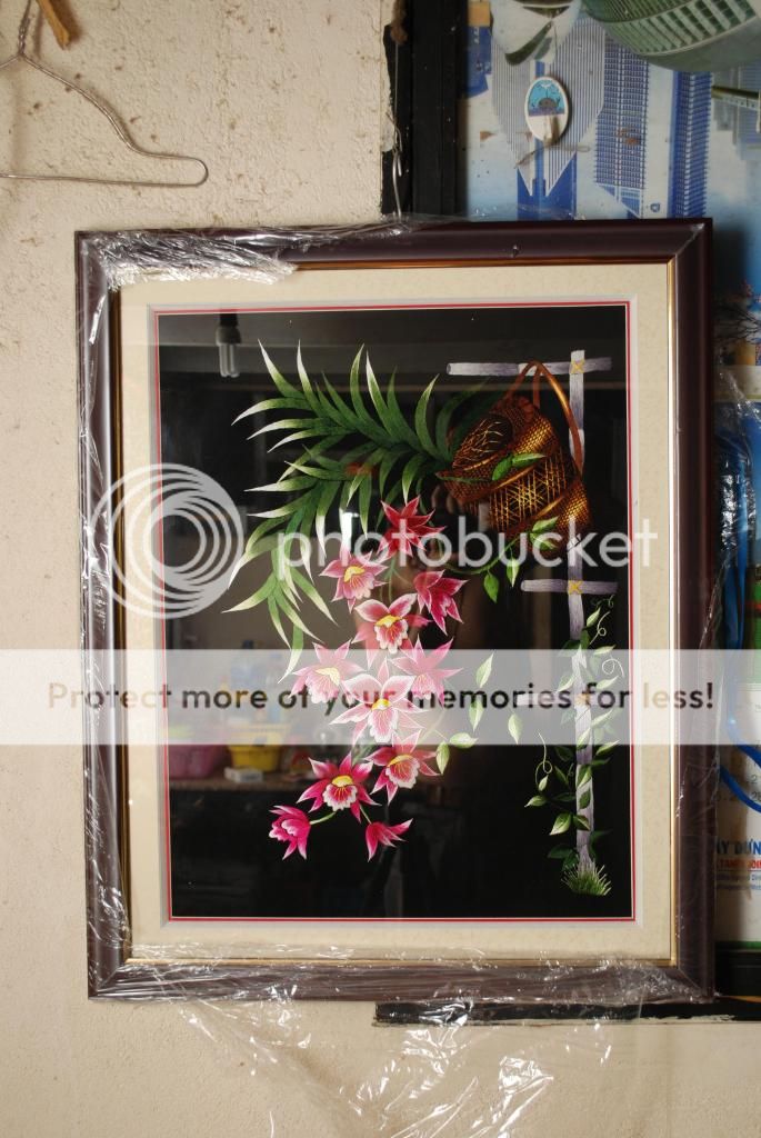 tranh thêu tay truyền thống...50x70 giá 1tr5...(không phải tranh chữ thập) - 1