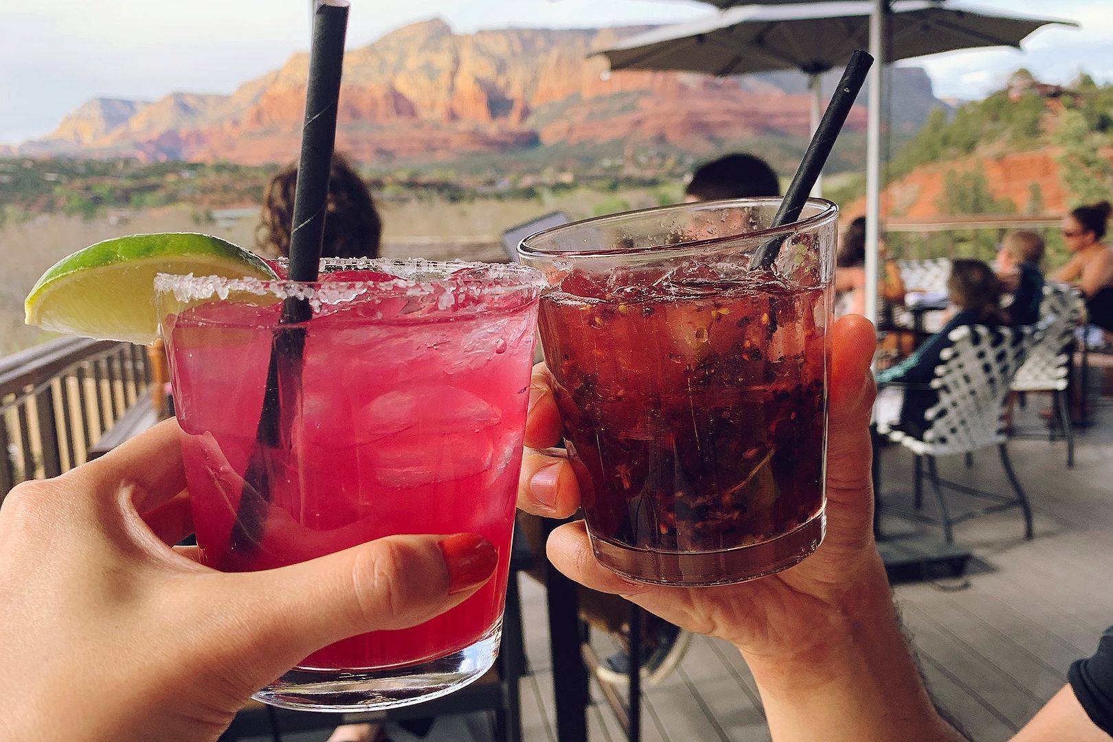 The Hudson Sedona Arizona food restaurant dinner margarita