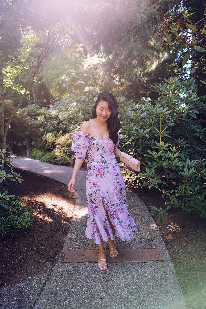 floral summer wedding guest dress