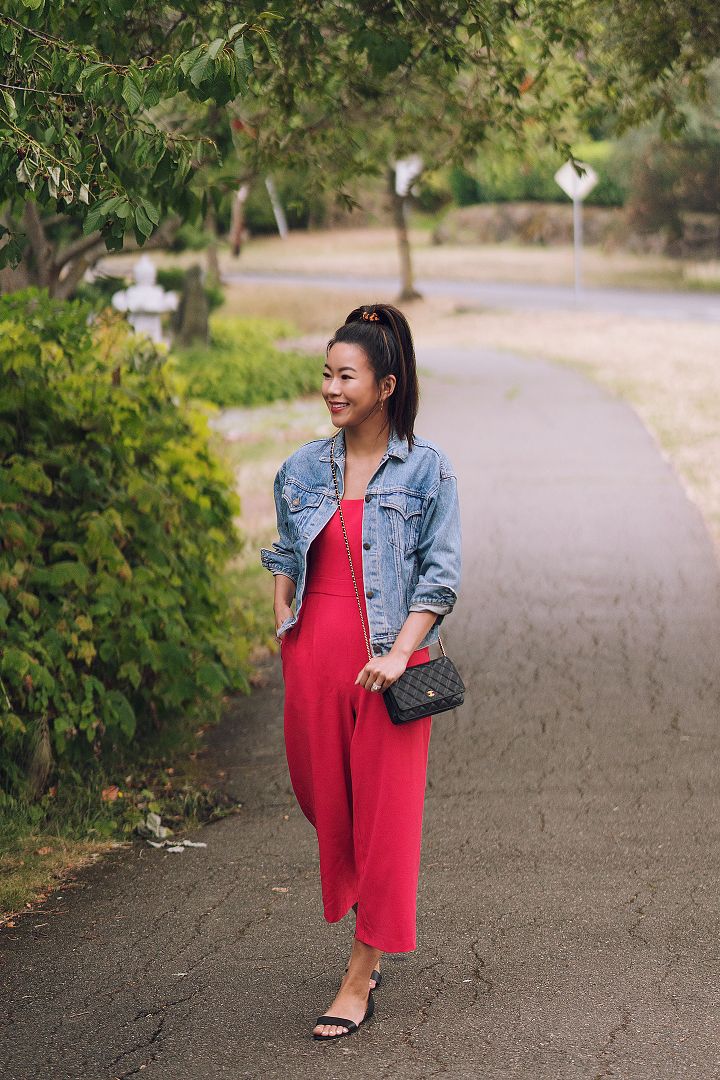 denim jacket jumpsuit