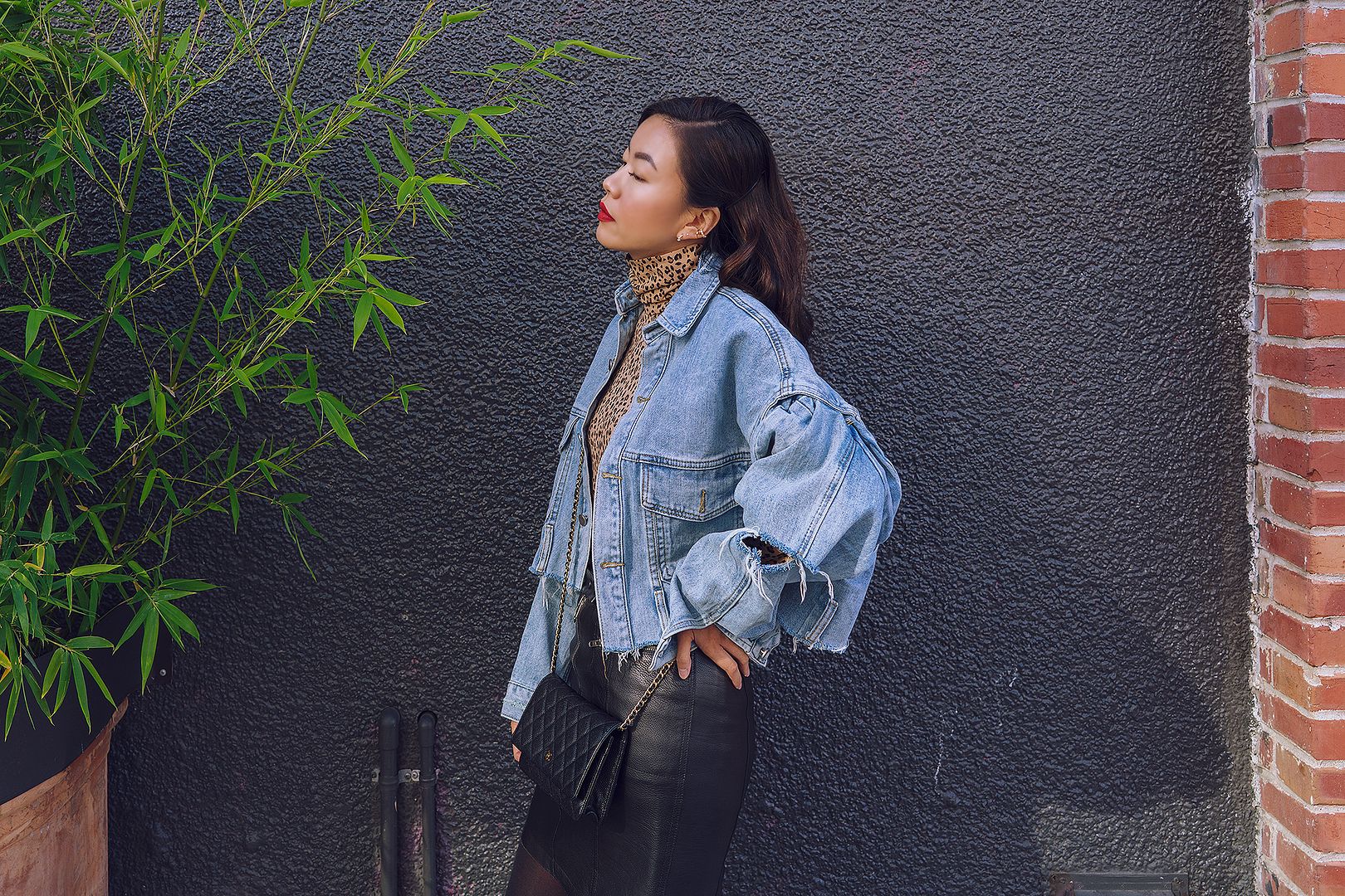 oversized denim jacket