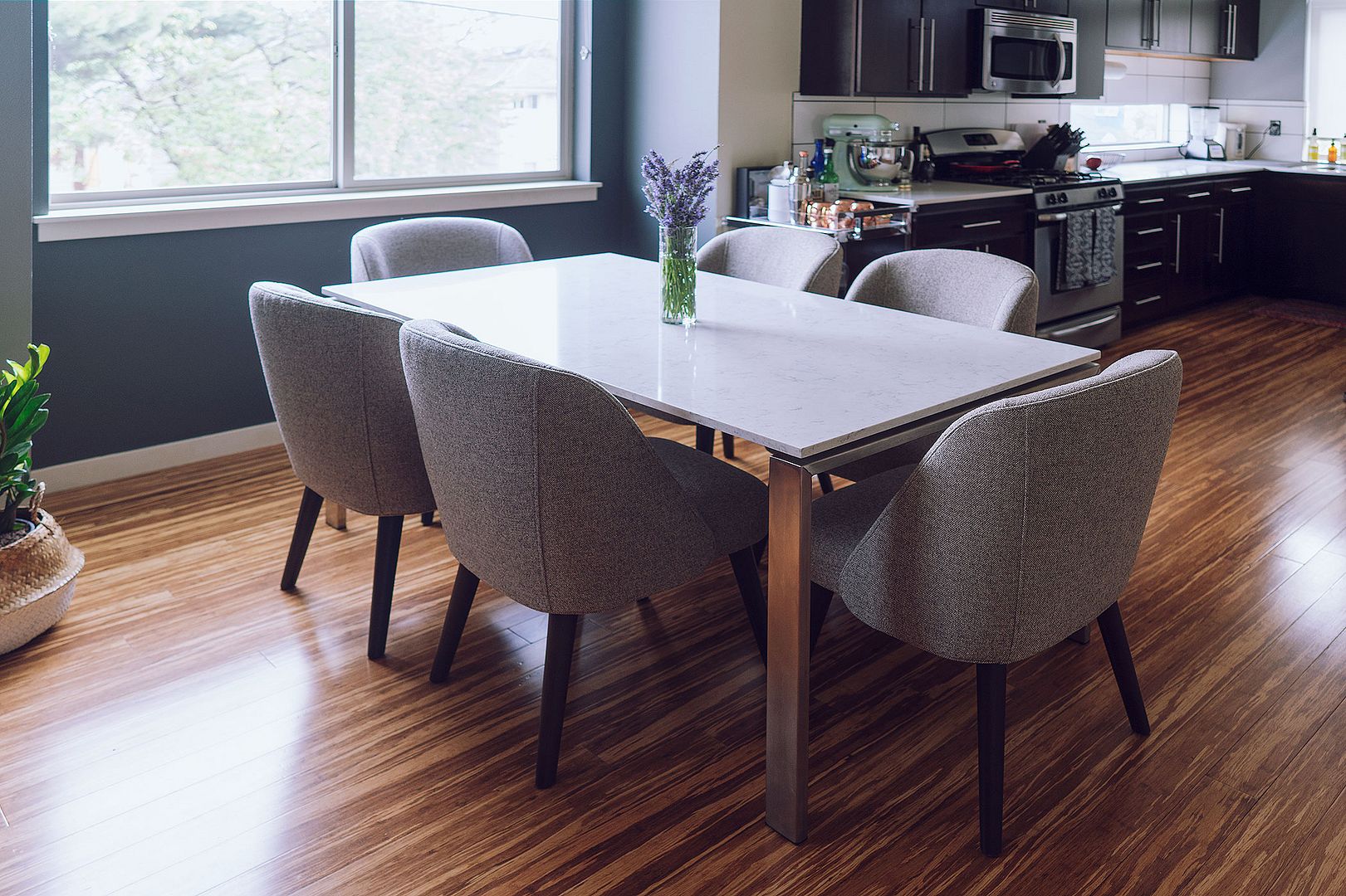Room and Board dining table chairs